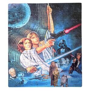 Star Wars 100 Piece Puzzle Rose Art New Hope 1996 Complete Luke And Leia Swing